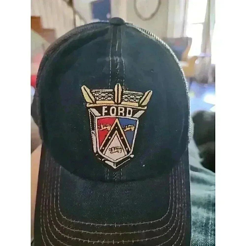 Vintage V8 Biker Mesh Snapback Trucker Hat Cap H10 Excellent